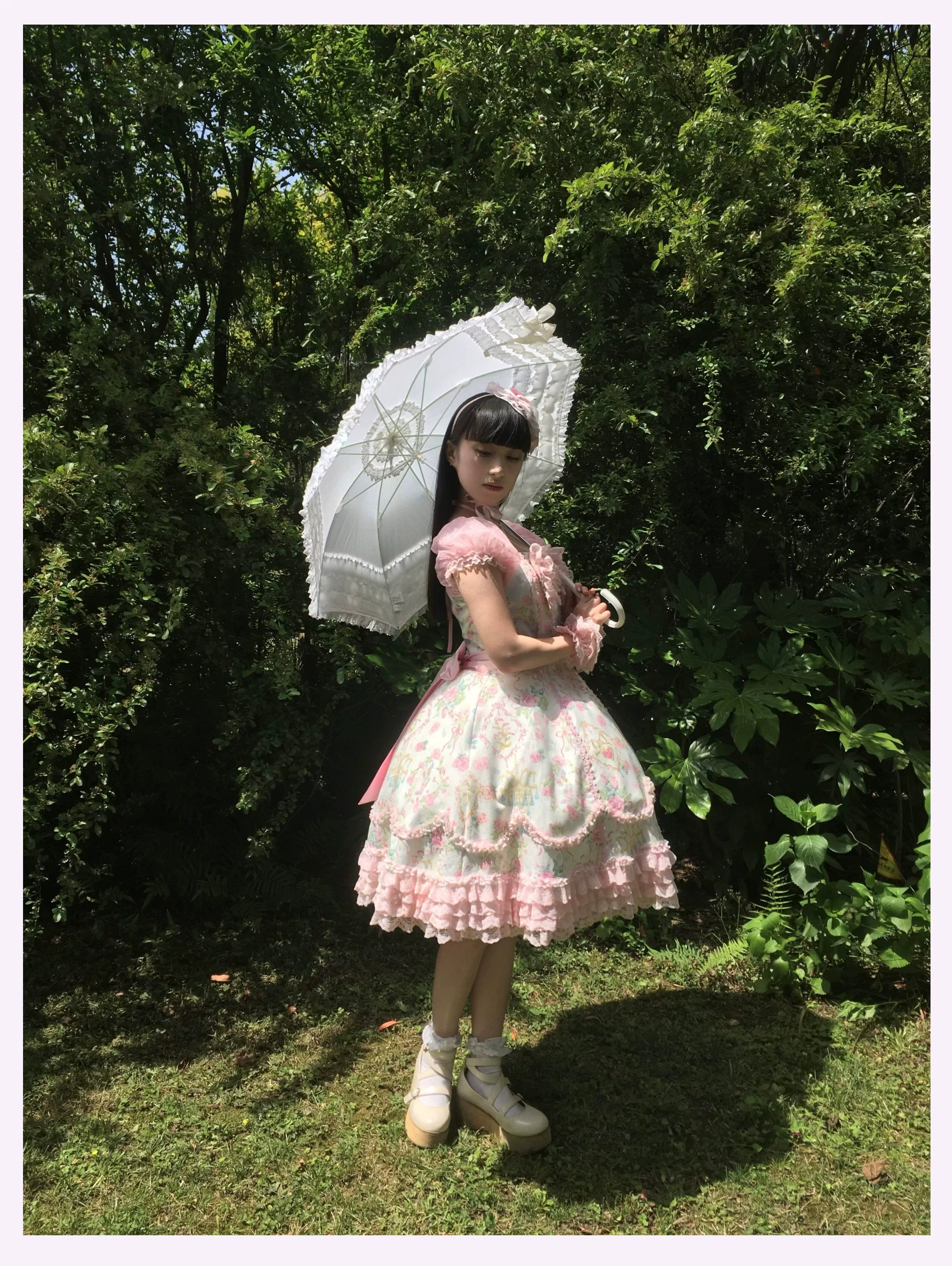 Spring 2025 Old School Lolita Floral JSK and OP Dress Series and Accessories - image 17