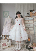 Spring Breeze - Plus Size Spring Lolita JSK Dress with Rose Decoration - image 1