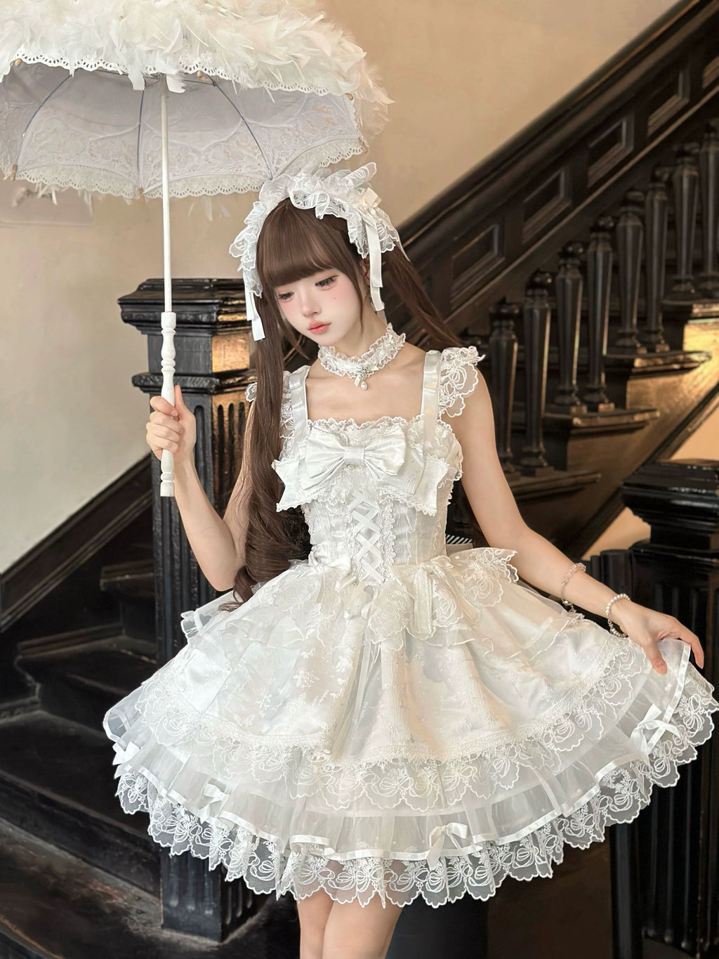 Fleeting Isle - Sweet Lolita Ballet Style JSK Dress - image 20