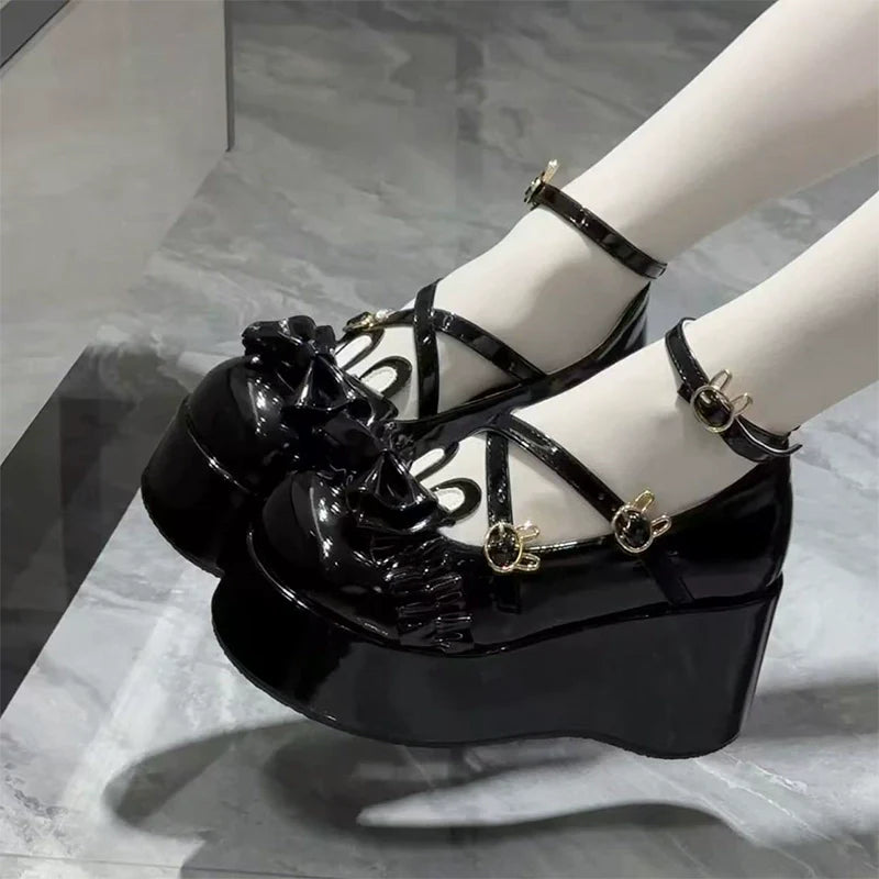 Bond Bunny - Sweet Lolita Platform Shoe, Bunny Ear Accents - image 5
