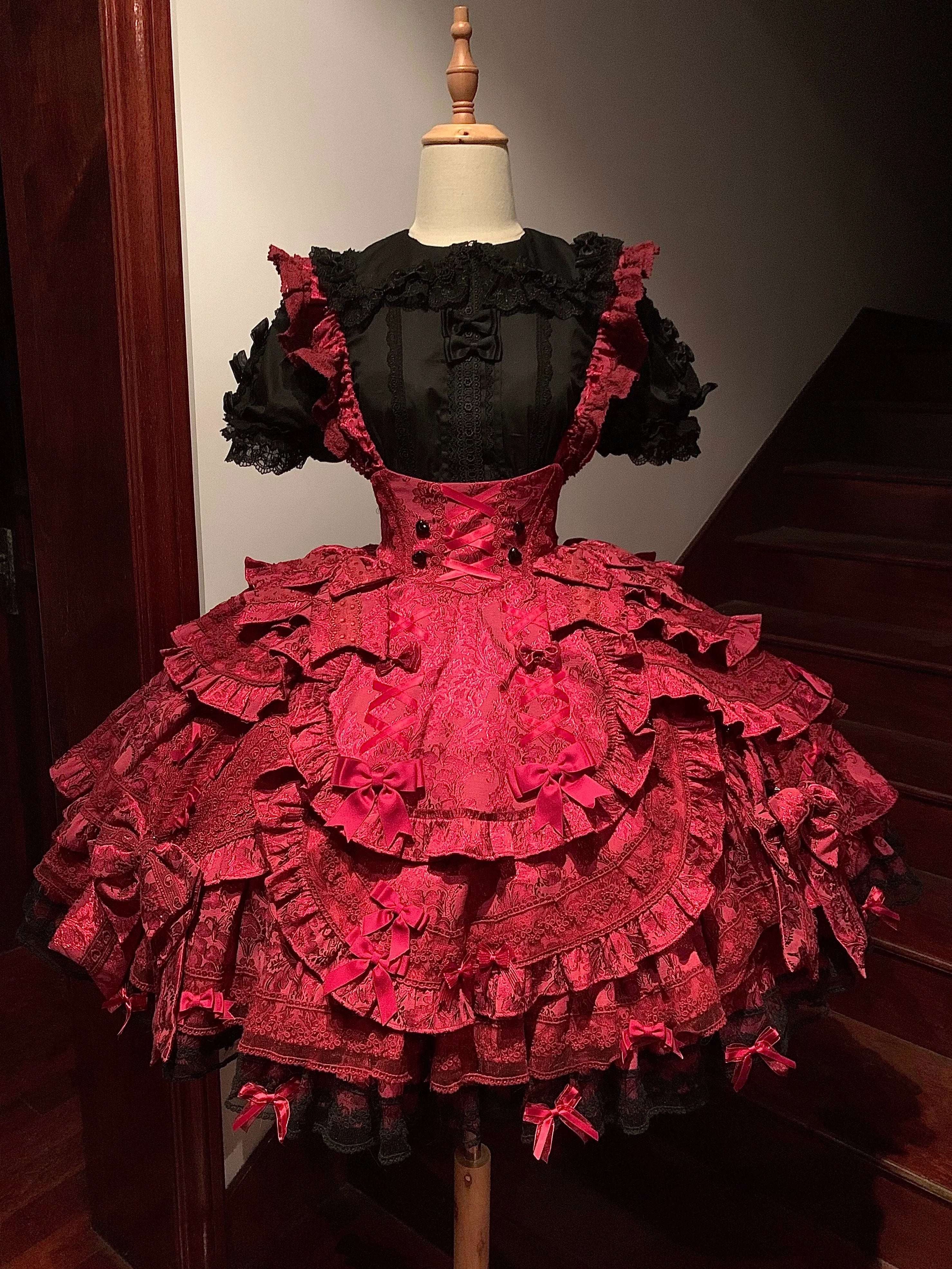 Vintage Lolita Dress Set, Cotton Shirt - image 22