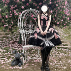 Miss Pearl - Halter Neck Sweet Lolita JSK Dress, Tiered Skirt - image 11