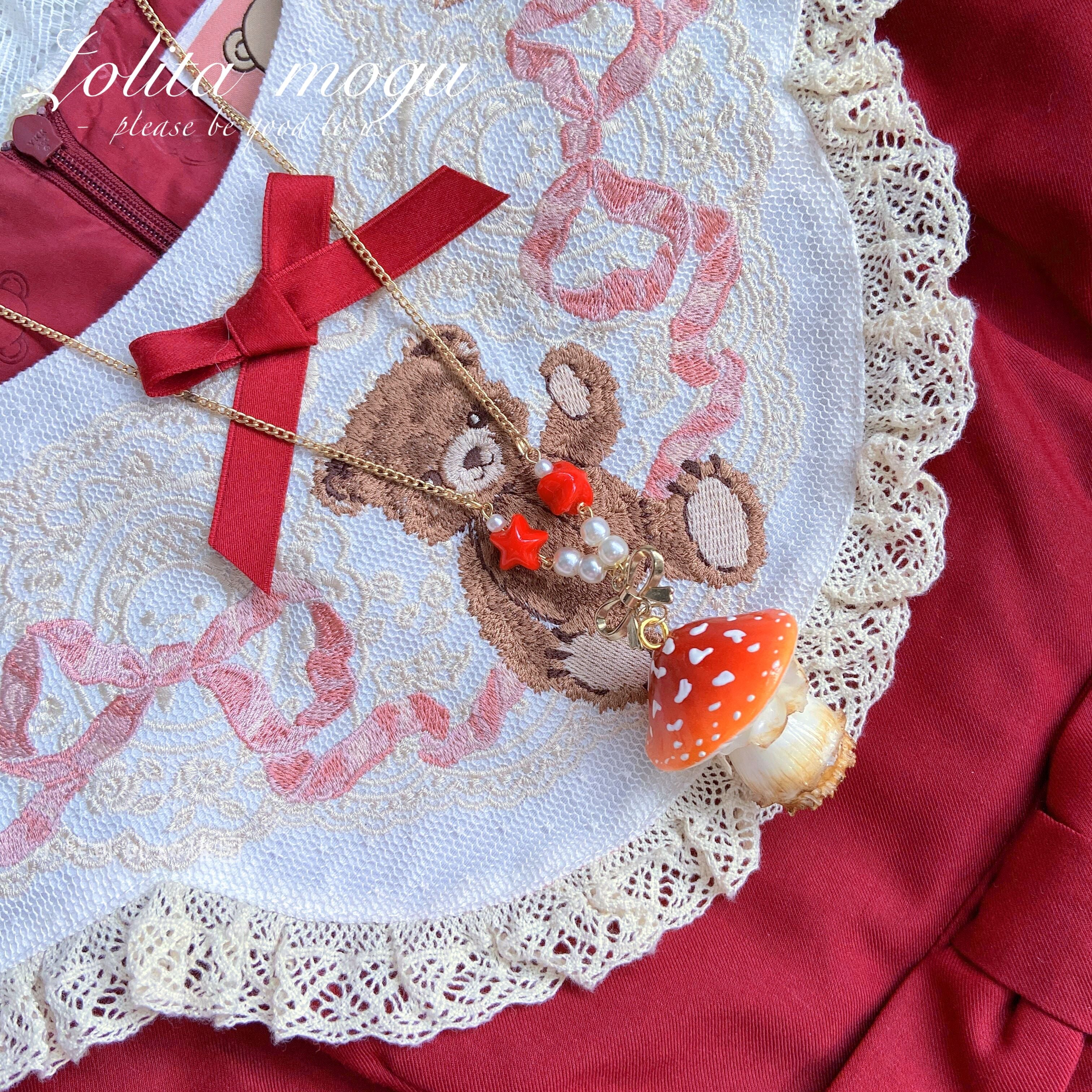 Handcraft Kawaii Lolita Mushroom Necklace - image 16