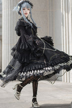 Fate Quartet Gothic Bridal Lolita JSK Dress - image 4