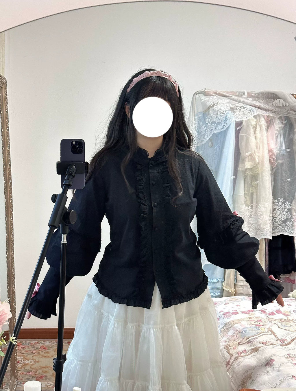 Missing Lamb Case - Gothic Lolita Dress Set with Sheep Prints - image 51