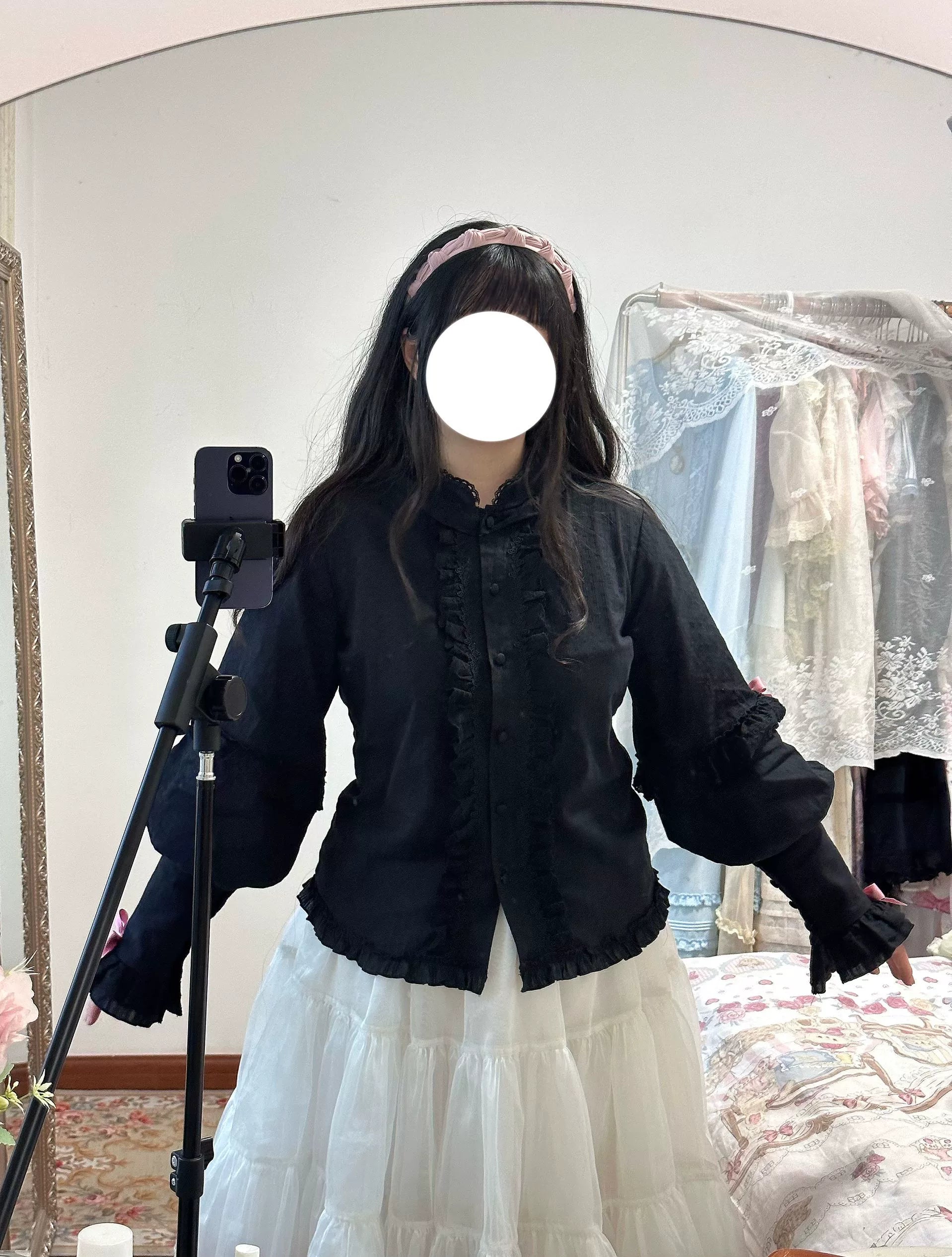 Missing Lamb Case - Gothic Lolita Dress Set with Sheep Prints - image 51