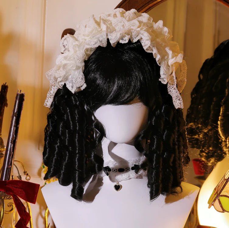Sparkling 33cm Lolita Court Wig with Roman Curls - image 13