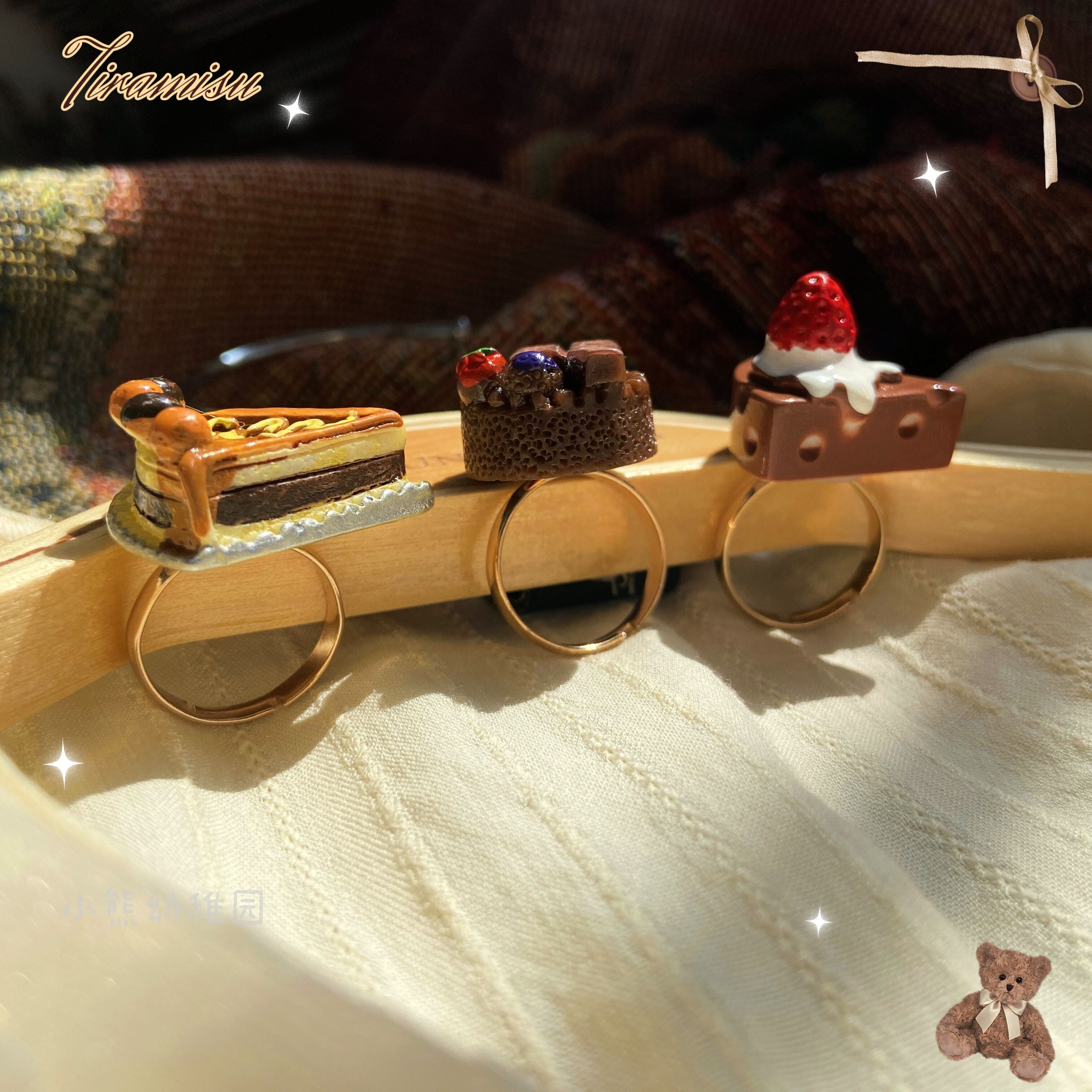 Augustina - Kawaii Lolita Chocolate Paired Brooch and Hair Clip - image 9