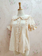Cotton Sweet Lolita Blouse, Peter Pan Collar - image 4