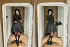 Shadow Hymn - Gothic Lolita Solid Shirt & Skirt, Side Zipper - image 13