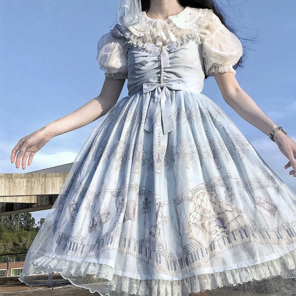 Elegant Lolita JSK Dream Symphony Instrument Fairy Dress - image 11