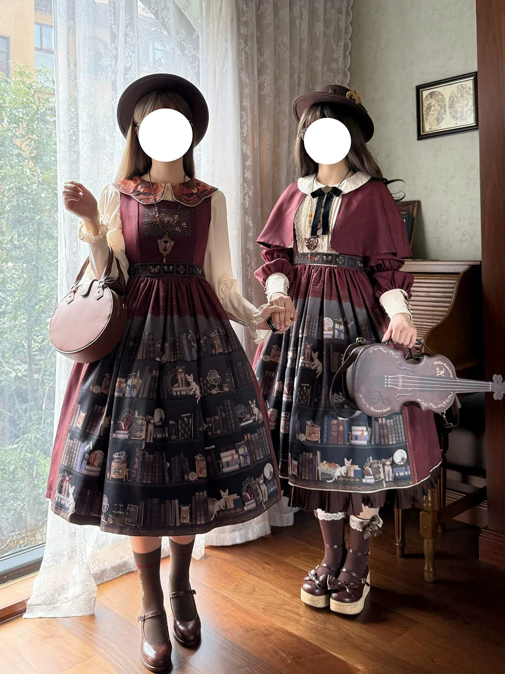 German Bookshelf - Classic Lolita Printed JSK Dress - image 23