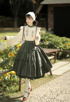 Sunflower Appointment - Oriental Classic Lolita Skirt and Blouse - image 2