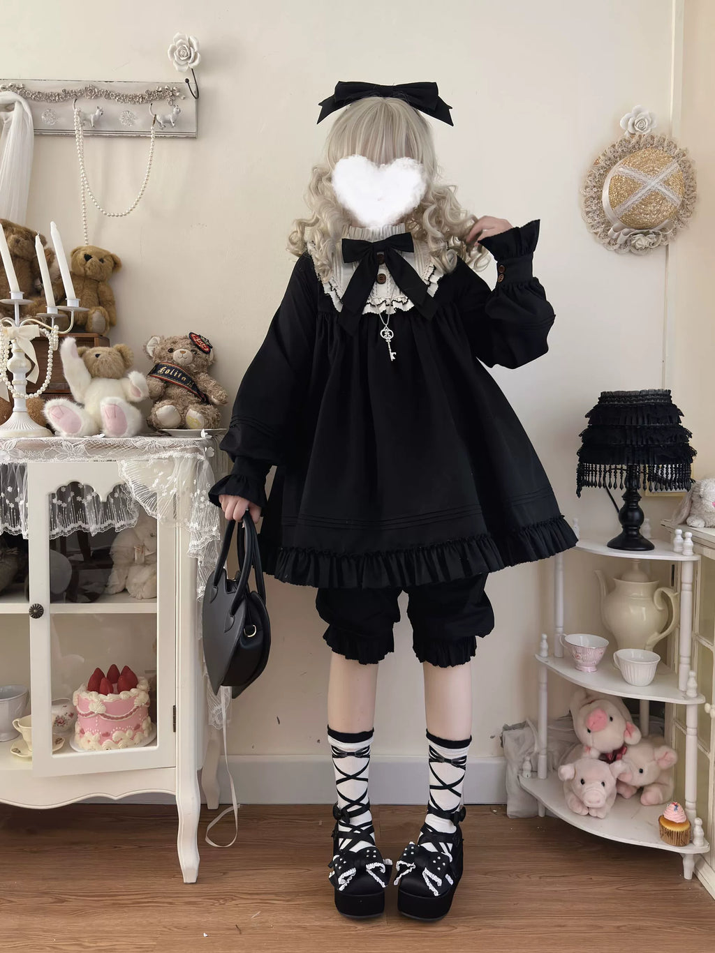 Lullaby - Cotton Lolita OP Dress Kawaii Lolita Bloomers and Accessories - image 16