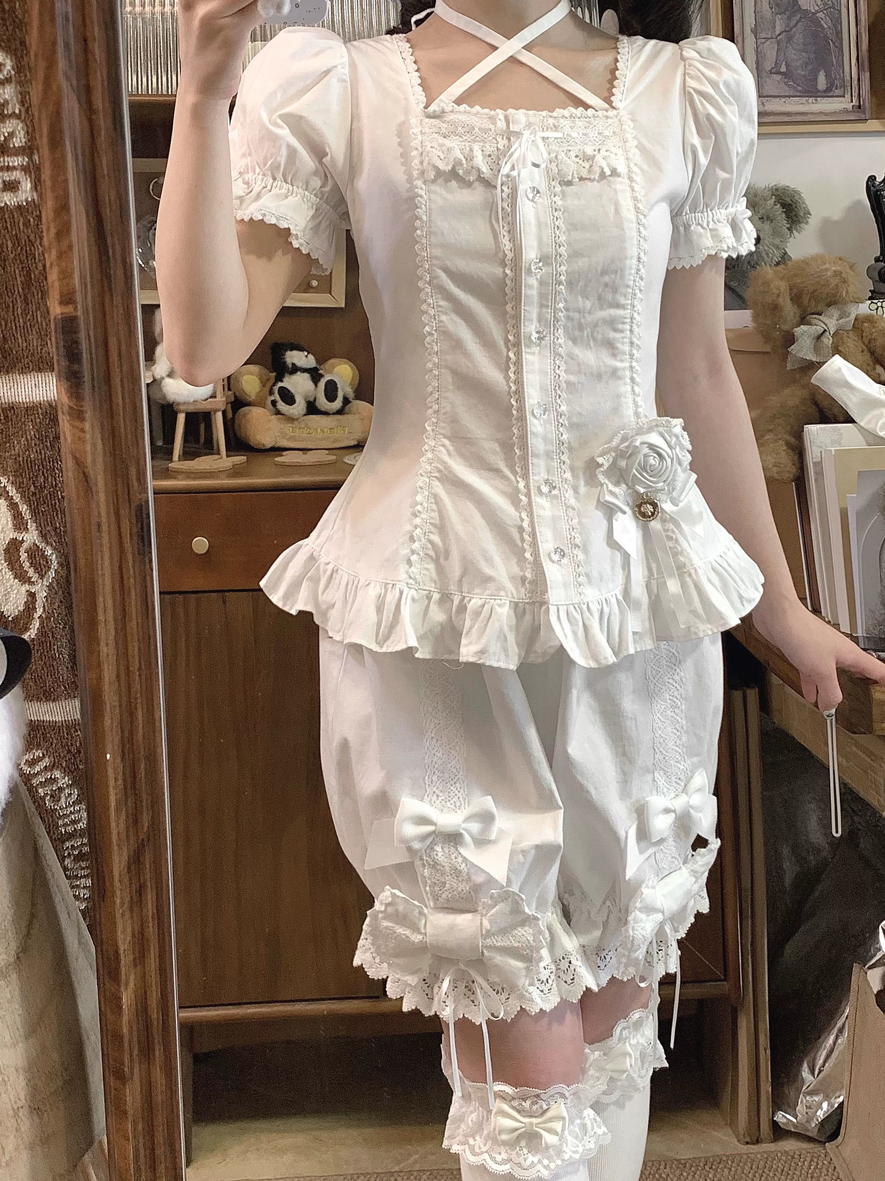 Haruhime Momoko - Cotton Old School Lolita Blouse Collection - image 3