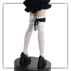 Wuxiaoliu Gothic Lolita Lace Stockings with Bow Garter - image 12