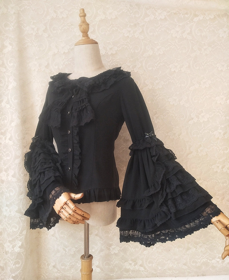 Retro Lolita Hime Sleeve Lolita Blouse - image 3
