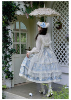 Letter and Poetry - Classic Lolita JSK Suit Four-tiered Twins Dress - image 15