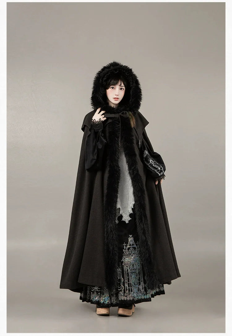 Raven's Night Song Oriental Gothic Lolita Dress Set - image 56
