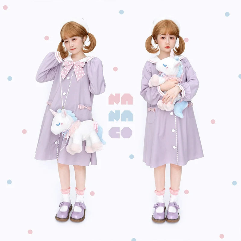 Kawaii Lolita Unicorn Messenger Bag Doll Shoulder Bag - image 4