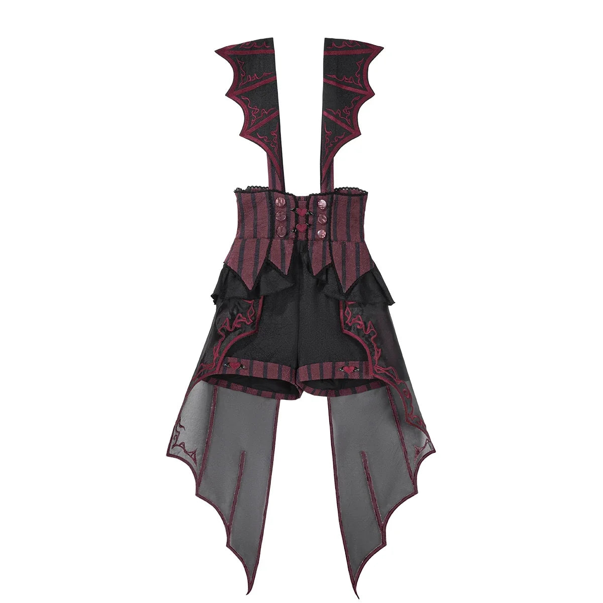 Devils Convention Gothic Ouji Blouse and Suspender Shorts Set - image 15