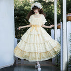Letter and Poetry Sunflower Matters - Country Lolita JSK Embroidered Printed Lolita Dress and Accessories - image 5