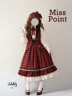 Rose - Elegant Lolita Fishbone Grid Skirt Customized - image 31