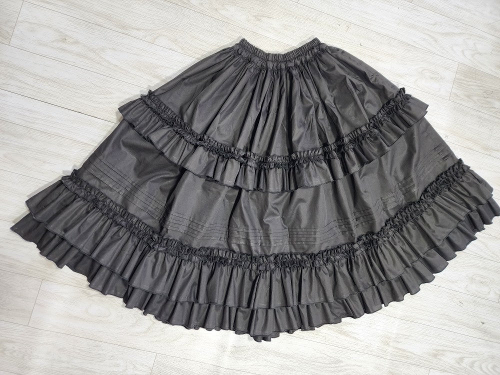 Ruffled-Hem Cotton Lolita Petticoat, 60–80cm - image 3