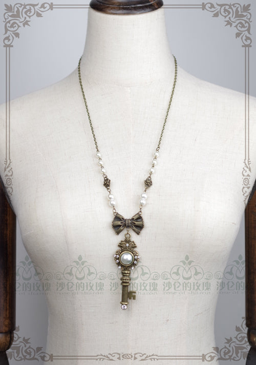 Gothic Lolita Retro Pearl Necklace - image 8