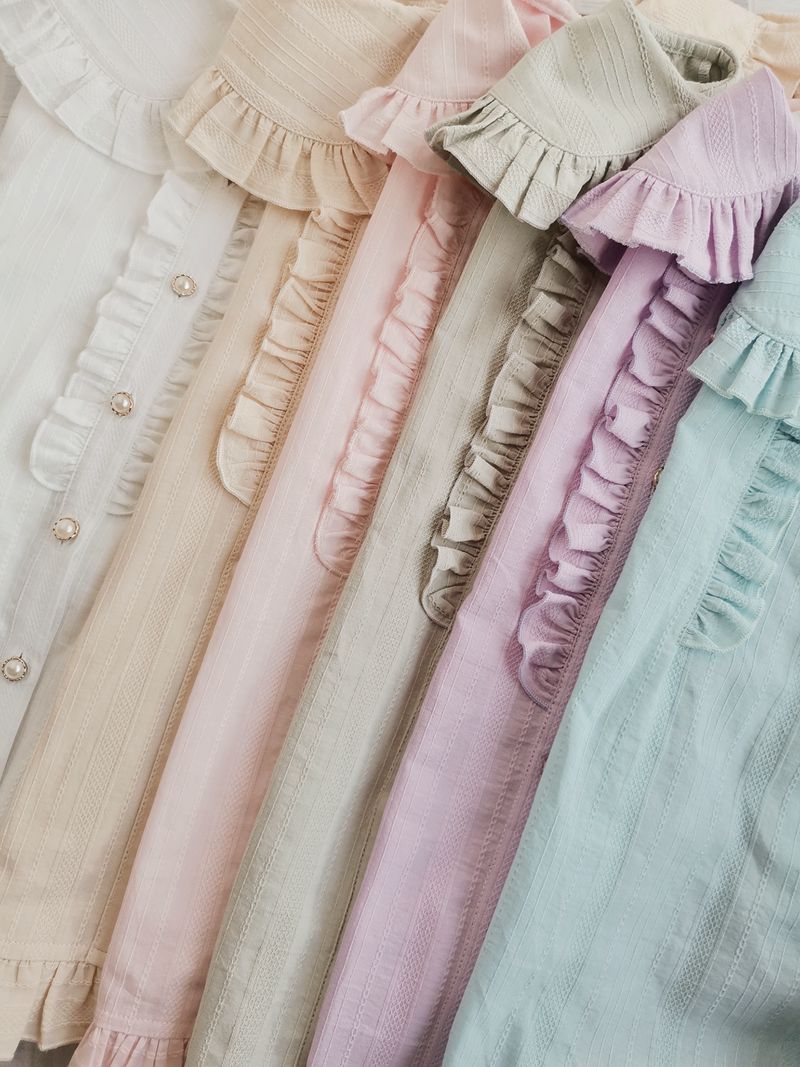 Cotton Lolita Blouse, Autumn and Winter Japanese Style - image 4