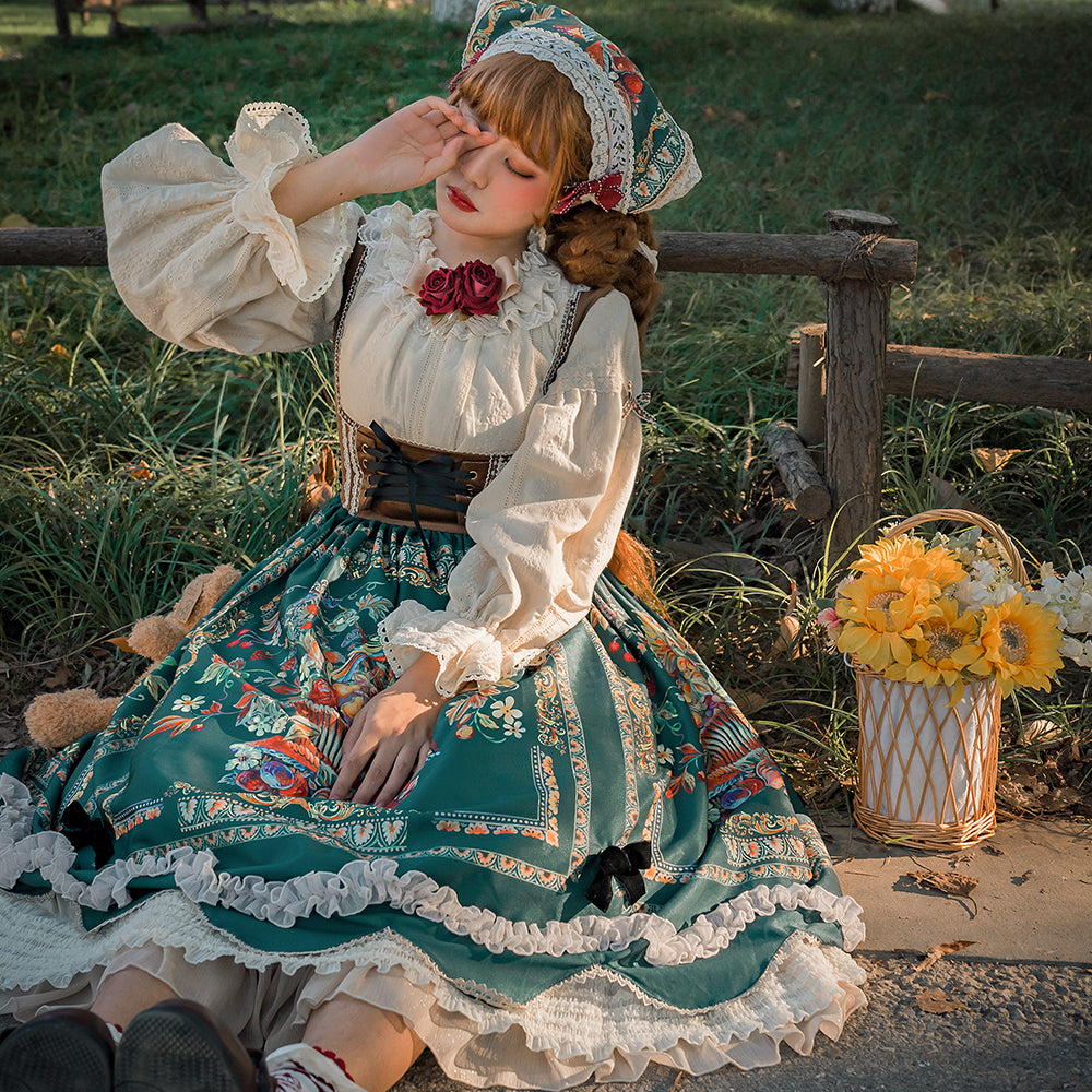 Rich Hymn - Lolita Bavarian Long Velvet JSK - image 16