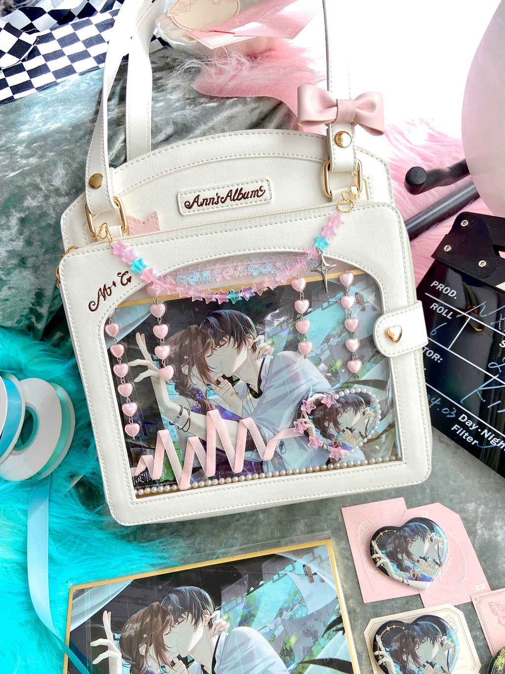 Kawaii Lolita Checkered Itabag Multicolors - image 25