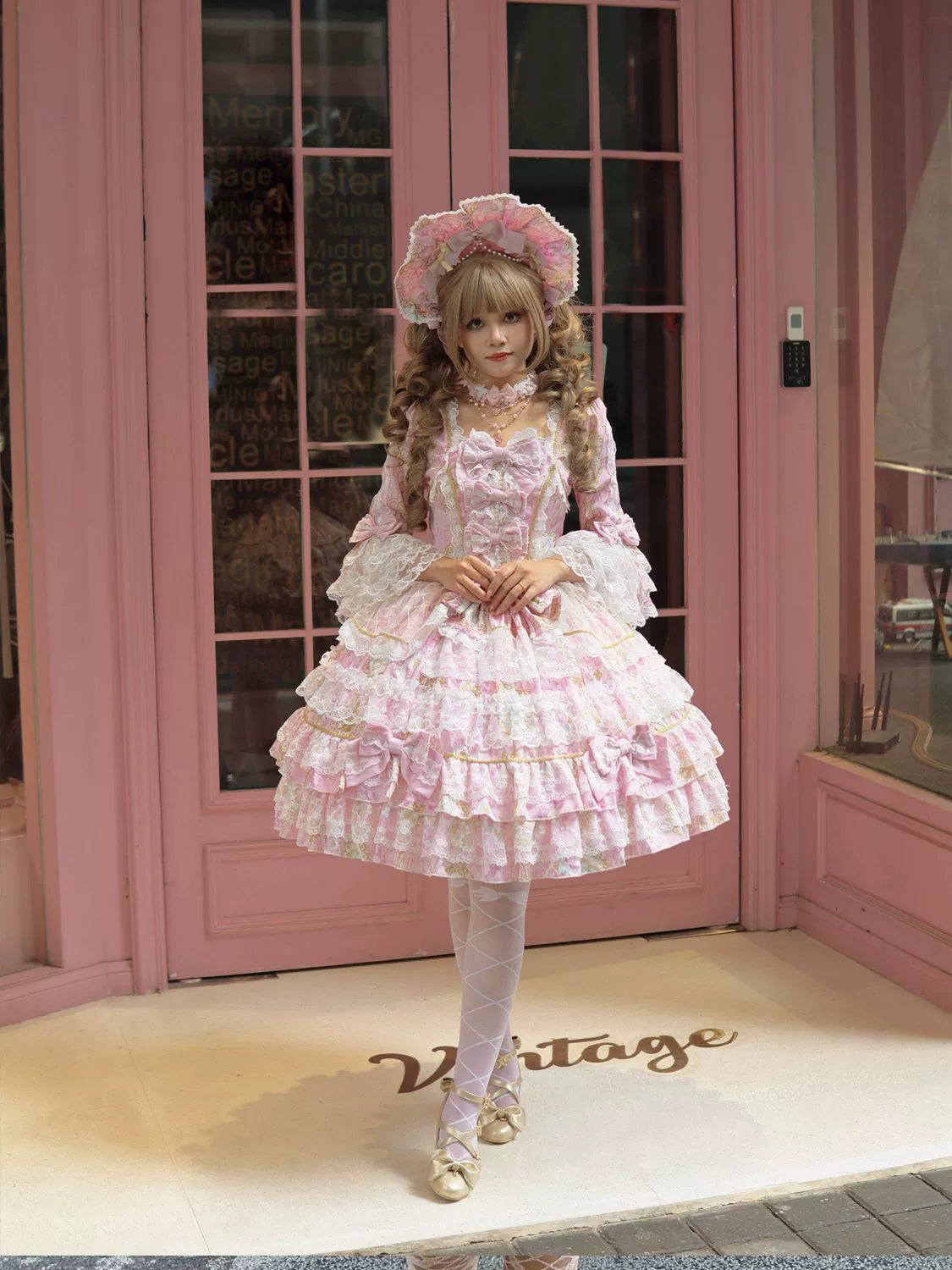 Candlelight Sonata - Sweet Lolita Long-Sleeve OP Dress - image 22