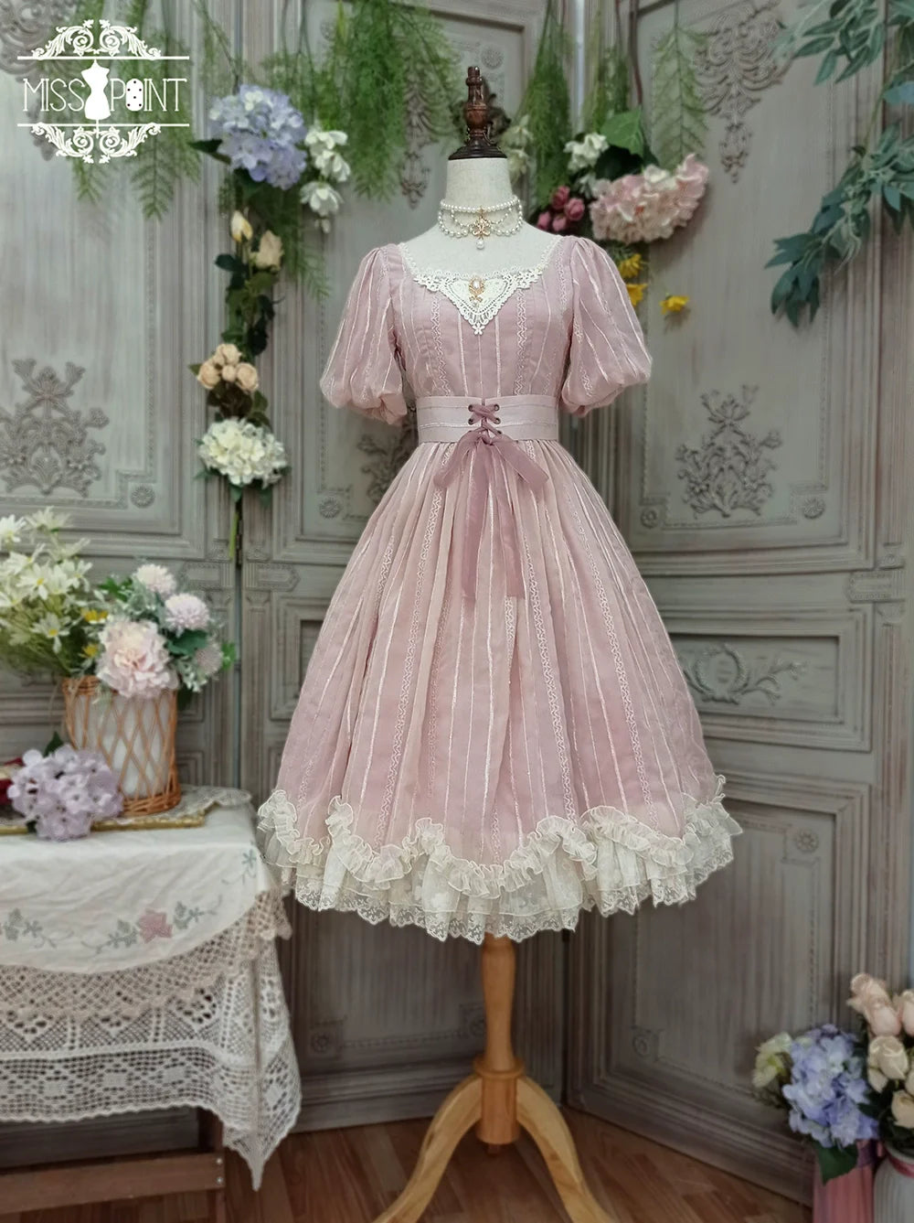 Tulip - Classic Lolita Short Sleeve OP Dress - image 11