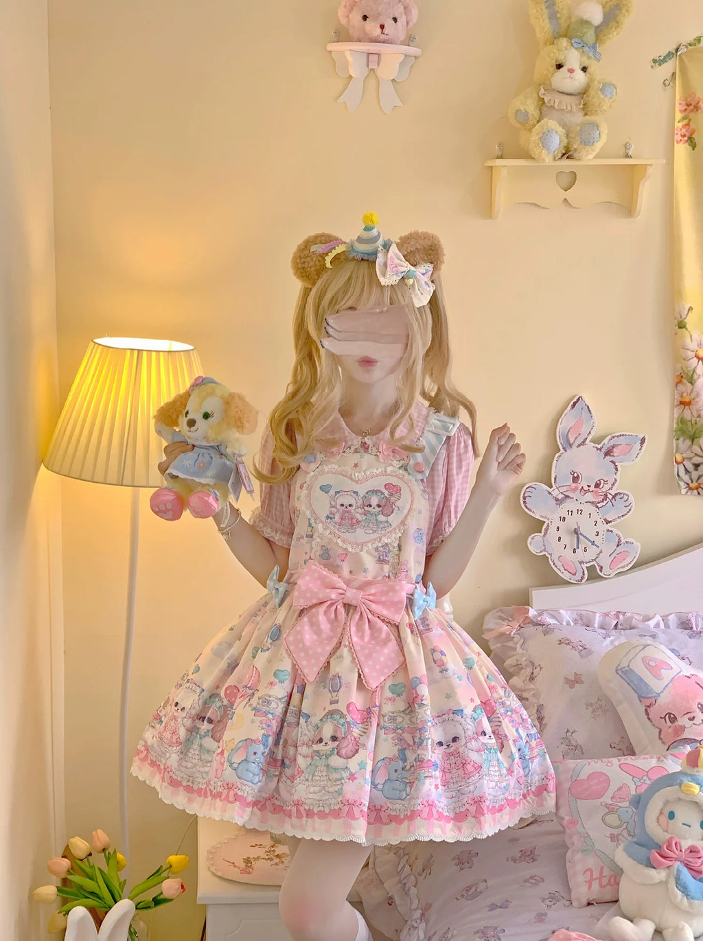 Puppy Parks - Sweet Lolita Kawaii Puppy Lolita Salopette - image 16