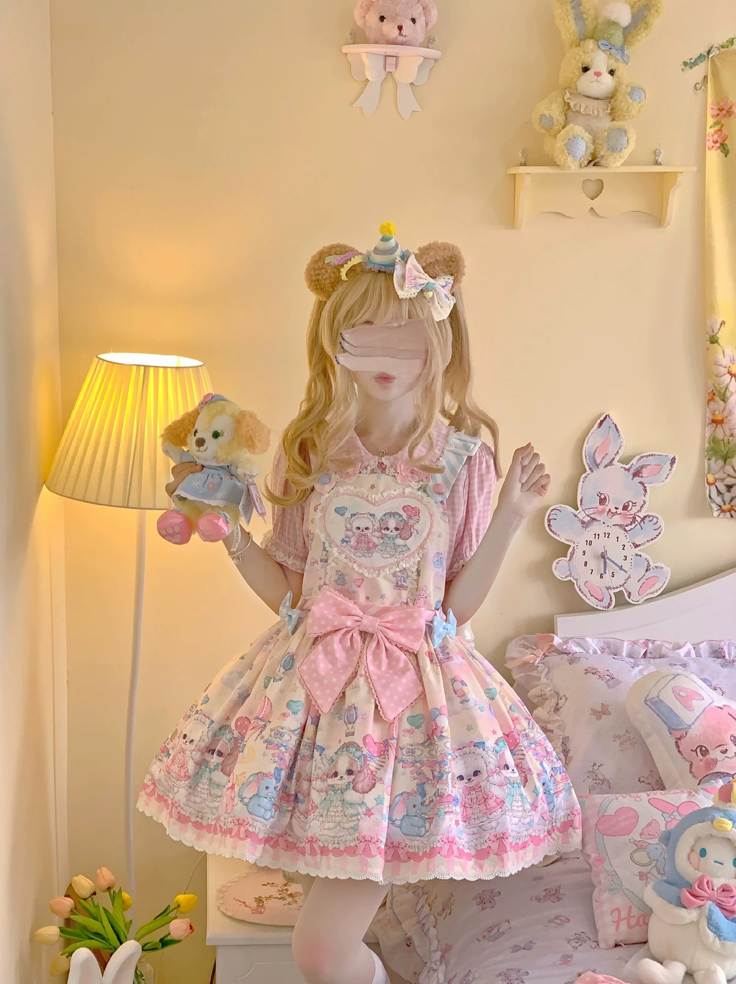 Puppy Parks - Sweet Lolita Kawaii Puppy Lolita Salopette - image 16