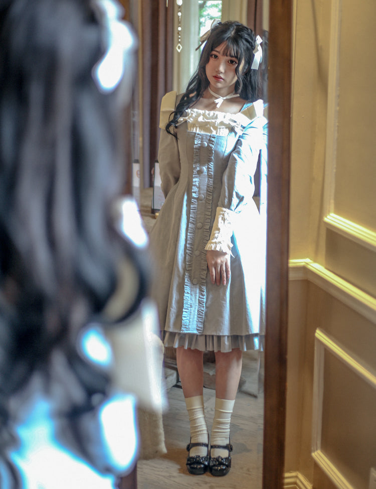 Annie's Gift - Elegant Velvet Lolita OP Dress - image 30
