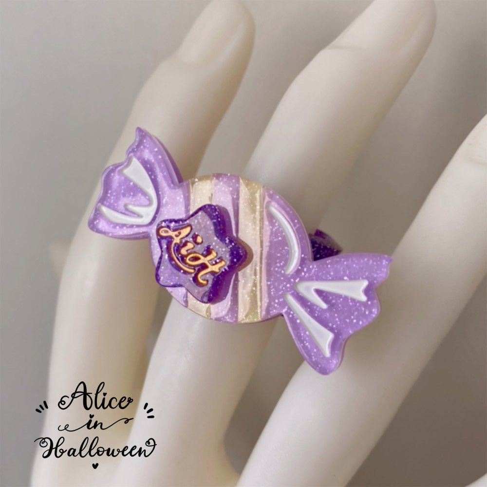 Rainbow Candy - Sweet Lolita Ring Hairclip - image 27