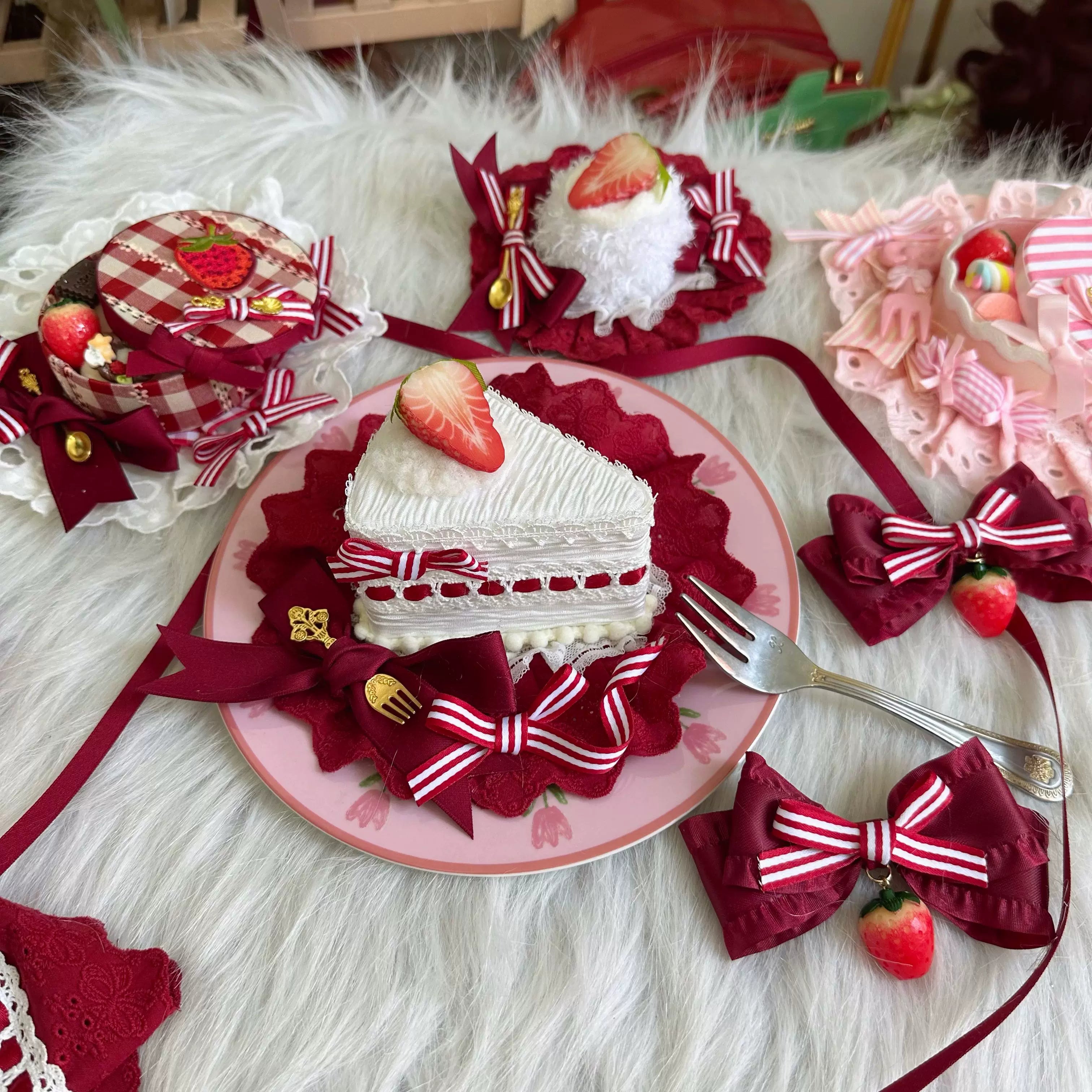 Sweet Lolita Strawberry Cake Headdresses and Jewelry - image 20