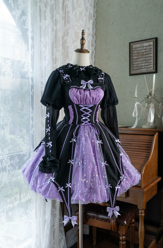 Halloween Gothic Lolita JSK Dress, Pumpkin-inspired Dress - image 21