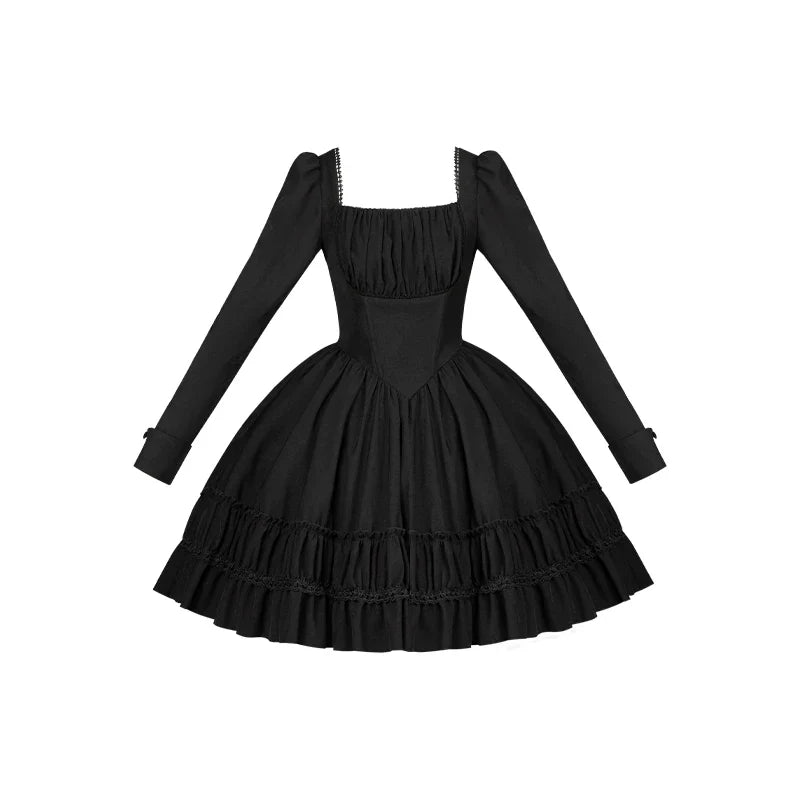 Audrey's Reply - Classic Lolita Square Neck OP, Detachable Embroidered Collar and Accessories - image 23
