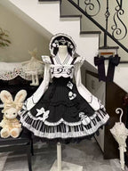 Rhythm Note Old School Lolita Piano-Key JSK and Accessories - image 5