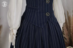 Rose Doll - Elegant Lolita Striped Fishbone Skirt - image 88