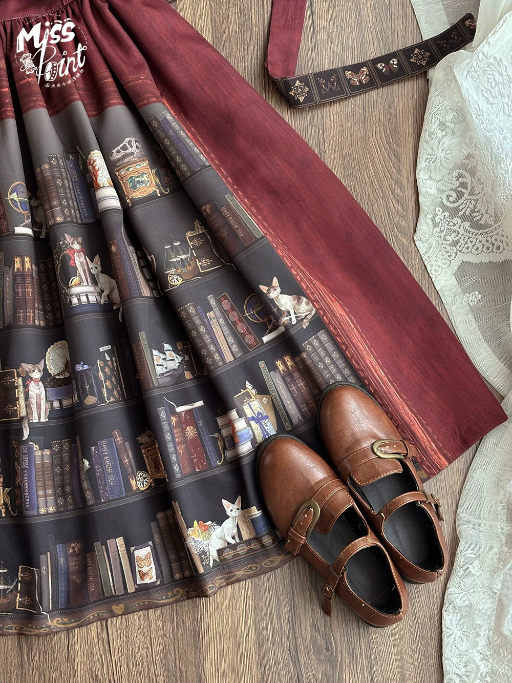 German Bookshelf - Classic Lolita Printed JSK Dress - image 54