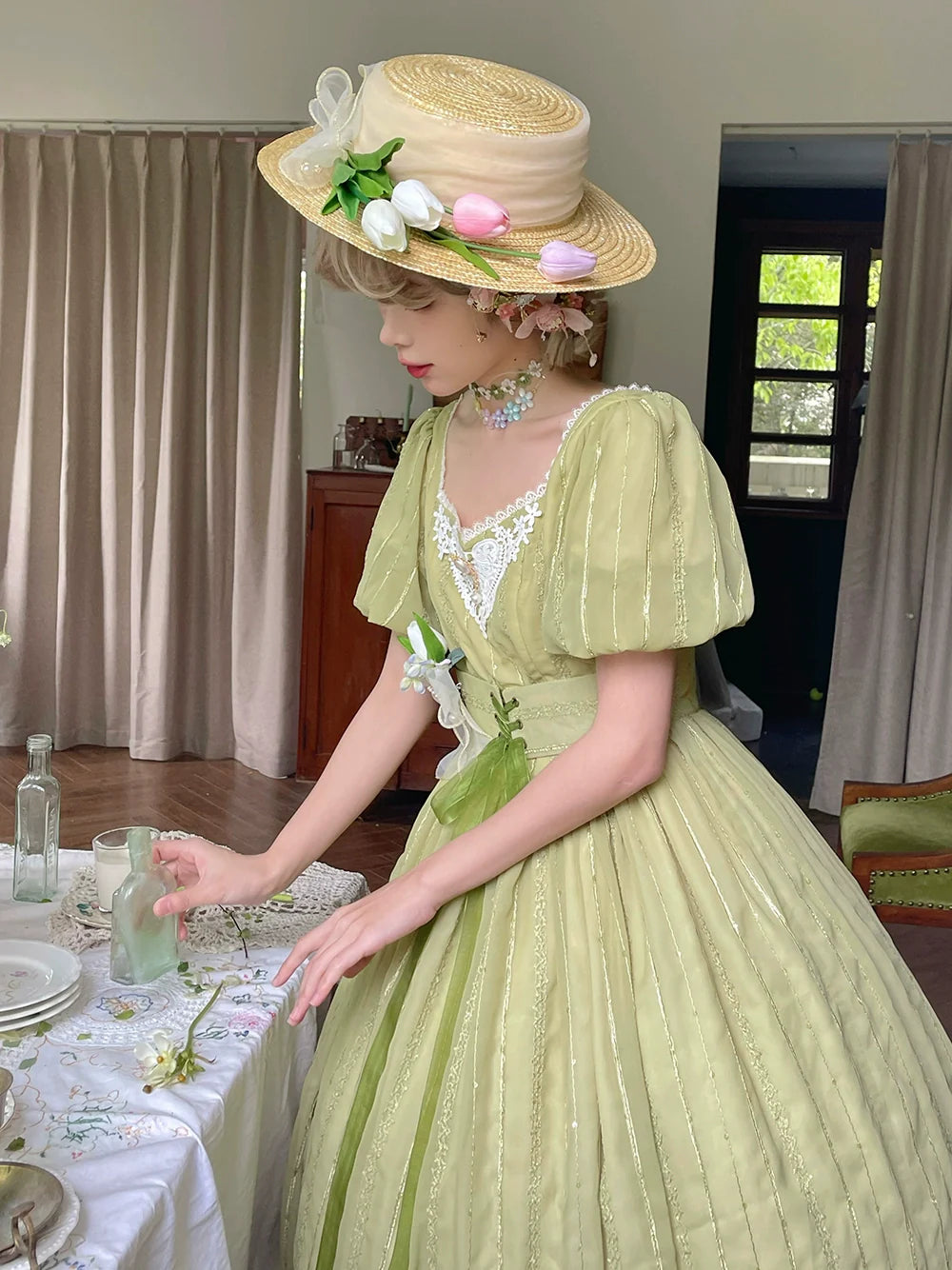 Tulip - Classic Lolita Short Sleeve OP Dress - image 67
