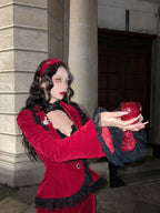 Poisonous Apple - Burgundy Lolita Jacket and Fishtail Skirt Options - image 10