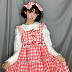 Plus Size Lolita Shirt Mutton Sleeve Lace Blouse - image 1