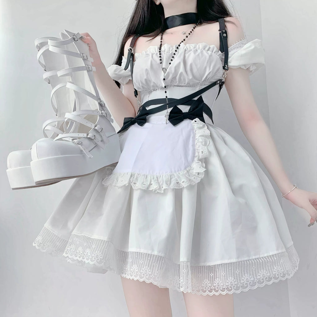 Gothic Doll - Gothic Lolita Platform Shoes, Adjustable Shoe Straps - image 14