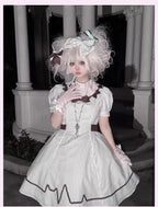 Mint Prescription - Old School Lolita Striped OP Dress, Electrocardiogram Trace and Accessories - image 15