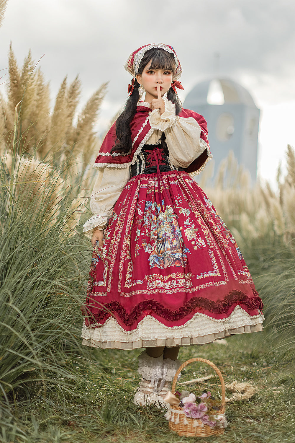 Rich Hymn - Lolita Bavarian Long Velvet JSK - image 28